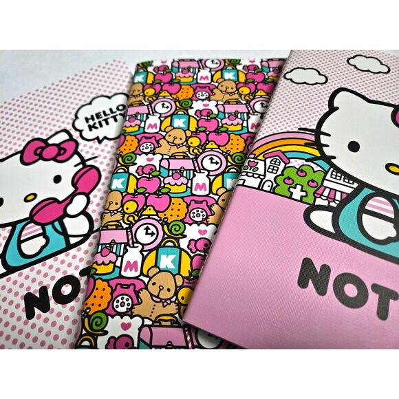 NEW 3pk Hello Kitty Lined Notebooks (80 Pages in Each Notebook) - Picture 2 of 3